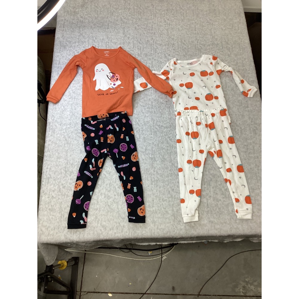 Carters Just One You‎ Halloween Pajamas 18M Ghost Pumpkin 2-Pack Set 6T222710